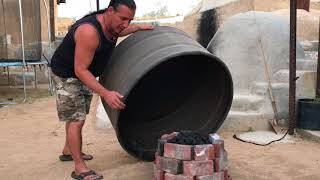 Urban Anasazi Pottery Kiln video 1 [upl. by Boorman602]