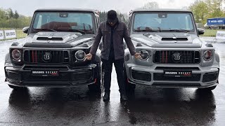 Driving the new Brabus Rocket 900 GWagon on track  startup revoff Launch Control 2021 [upl. by Albur]