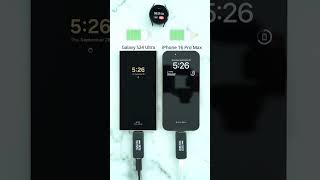 iPhone 16 pro max ⚡ vs Galaxy S24 Ultra Charging tests24ultra iphone16pro [upl. by Angadreme]