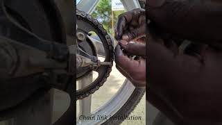 How to chain link installation mechanical engineering machine automobile gear bike bikelover [upl. by Hnim]