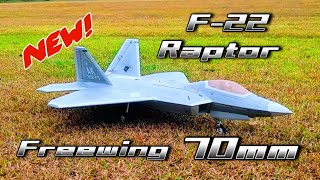 Maiden Flights of the New Freewing 70mm F22 Raptor [upl. by Lyris908]