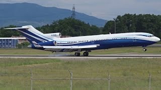 FullHD MSTAR Starling Boeing 727200 landing amp takeoff at GenevaGVALSGG [upl. by Hsirrehc146]