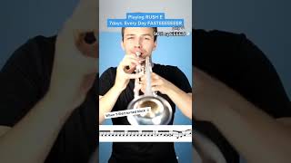 Rush E But Played on Trumpet  Day 5 90 SPEED [upl. by Janetta]