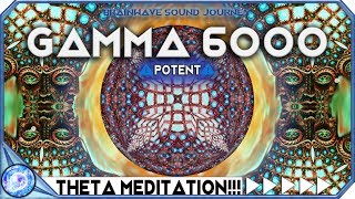 6000HZ  POWERFUL HIGHER MIND ACTIVATION  Hyper GAMMA Binaural Beats  Theta Meditation  MUST TRY [upl. by Metsky]