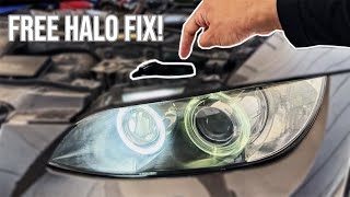 How To Fix BMW Angel Eye Halo Bulbs For FREE  E90 E92 328i 335i M3 [upl. by Lachus]