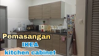 Cara pemasangan  How to install IKEA kitchen cabinet KNOXHULT [upl. by Saire]