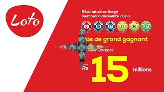 Tirage du Loto  Mercredi 6 décembre 2023 [upl. by Othelia]