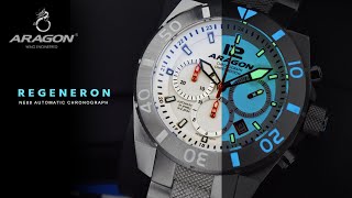 ARAGON® Regeneron NE88 Automatic Chronograph Review [upl. by Chappelka573]