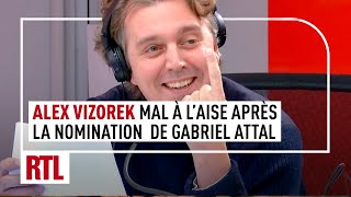 Alex Vizorek est très mal à laise après la nomination de Gabriel Attal [upl. by Yntruoc]