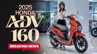 FINALLY Revealed AllNew Honda ADV 160 2025 – Features and First Look [upl. by Christabel]