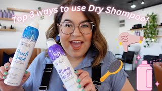 Best Drugstore Dry Shampoos  Top 3 ways to use Dry Shampoo [upl. by Oetsira]