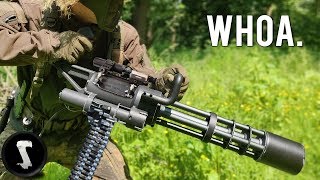 Possibly The Most Painful Airsoft Gun in Existence 3000 RPM Minigun [upl. by Cameron23]