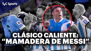 LO QUE NO VISTE DE ARGENTINA vs URUGUAY ⚽ PELEAS CANTOS EN LA BOMBONERA URUGUAYOS MESSISTAS Y MÁS [upl. by Sonja215]