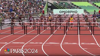 Cyréna SambaMayela wins a TIGHT womens 100m hurdles at Prefontaine Classic  NBC Sports [upl. by Demetris]