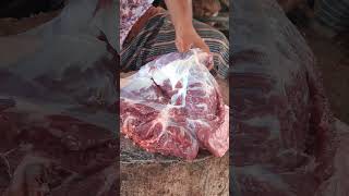 Fresh beef meat cutting knife skills shorts [upl. by Iur998]