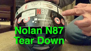 Nolan N87 Motorcycle Helmet Tear Down [upl. by Islehc]