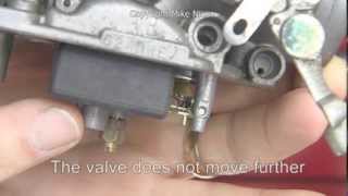 Adjusting Carburetor Float Level [upl. by Carpet139]