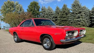 67 Plymouth Barracuda Notchback Coupe 383 Mopar [upl. by Bree]