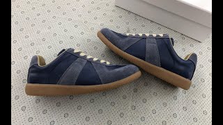 Maison Margiela Replica Sneakers Navy Blue Review [upl. by Igiul264]