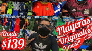 PLAYERAS DE FUTBOL ORIGINALES DESDE 139 SILBATOS Y TODO PARA ÁRBITRO GUANTES D PORTERO Y MUCHO MAS [upl. by Ofori]