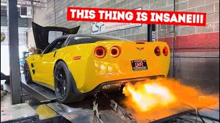 The MOST INSANE EXHAUST and FLAME TUNE Youve Ever Seen on a CORVETTE NASTY C6 ZR1 [upl. by Bowler]