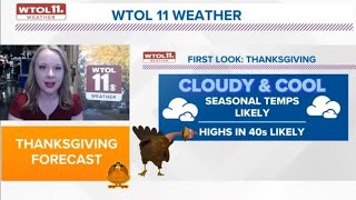 First look forecast What to expect for Thanksgiving 2024 in northwest Ohio  WTOL 11 Weather [upl. by Alaunnoif]