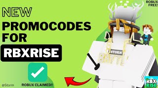 BRAND NEW CODE IN RBXRise IN SEPTEMBER 2024  HOW YOU CAN EARN FREE ROBUX IN ROBLOX USING RBXRISE [upl. by Hsetirp977]