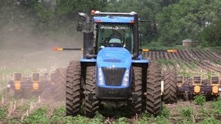 Galusha Farm  New Holland T9450 Tractor Strip Tillage on 672013 [upl. by Desiree]