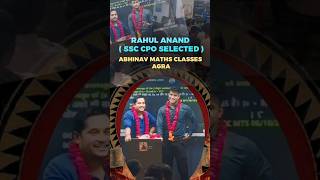 SSC CPO SELECTED CANDIDATE RAHUL ANAND SSC ssccpo ssccgl cgl [upl. by Antonella]