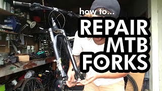 How To Repair Old MTB Forks  Shocks in 20 mins [upl. by Jessie658]