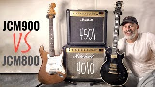 JCM800 Vs JCM900 Comparing 2 Classic Marshall Combos with LES PAUL and STRAT [upl. by Stanwood]