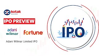 Adani Wilmar Limited IPO  IPO Preview  Upcoming IPO Details [upl. by Kehoe]