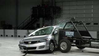 2009 Honda Civic 2door side IIHS crash test [upl. by Hersh772]