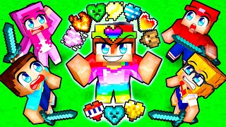 HUNTERS vs CUSTOM HEARTS SPEEDRUNNER in Minecraft [upl. by Llenod]