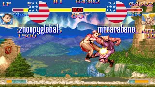 FT5 ssf2xjr1 znoopyglobal US vs mrcarabano US Super SF II X ssf2x ssf2 Fightcade Nov 5 [upl. by Llerred]