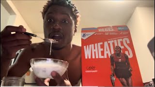 Taste Test Wheaties  Cereal 🥣 Michael Jordan amp LeBron James [upl. by Umont742]