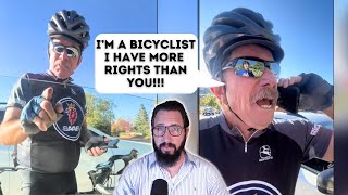 Millionaire Bicyclist Attempts Citizens Arrest of Young Driver for Getting quotToo Closequot [upl. by Aihsrop]