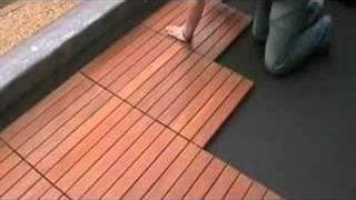 Installation Of Eco Decking Tiles  EDUK [upl. by Nelg]