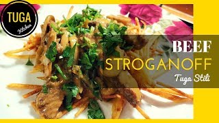 Yemekteyizin Meşhur Yemeği Beef Stroganoff Tarifi  Et Yemekleri  Tuga Mutfak [upl. by Megargee]