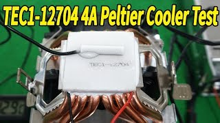 Testing TEC112704 Peltier Thermoelectric Cooler Freezing [upl. by Yhtac401]