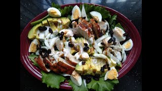 CHICKEN COBB SALAD  JustForEats [upl. by Aeslehc]