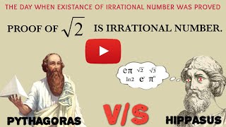 SQUARE ROOT 2 IS IRRATIONAL NUMBER  PYTHAGORAS VS HIPPASUS [upl. by Bethel]