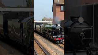 RHampDR no1 ‘green goddess’ arriving into Dymchurch station the Romney and Dymchurch railway￼￼ [upl. by Ennovaj]