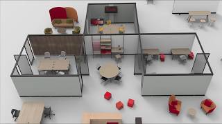 Knolls Rockwell Unscripted office furniture can be reconfigured to meet a companys needs [upl. by Arama]