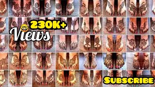 beautifuleasy feetleg mehndi designs unique simple foot mehndi design henna footmehndi k designs [upl. by Hazen501]