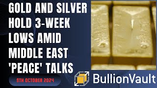 Gold and Silver Hold 3Week Lows Amid Middle East Peace Talks [upl. by Cruce]