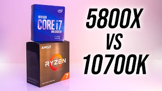 AMD Ryzen 7 5800X vs Intel i710700K  Best 8 Core CPU [upl. by Correy298]