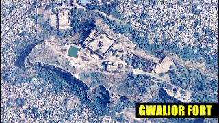 Aerial view of Gwalior Fort Madhya Pradesh India virtual [upl. by Rett]