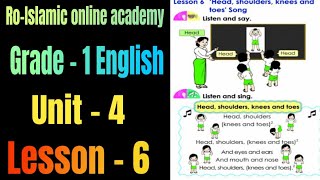 Grade 1 English Myanmar new curriculum textbook Unit 4 Lesson 6 [upl. by Dennison]