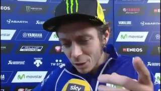 Intervista di Guido Meda a Valentino Rossi  GP Valencia 8 Nov 2015 [upl. by Iene]